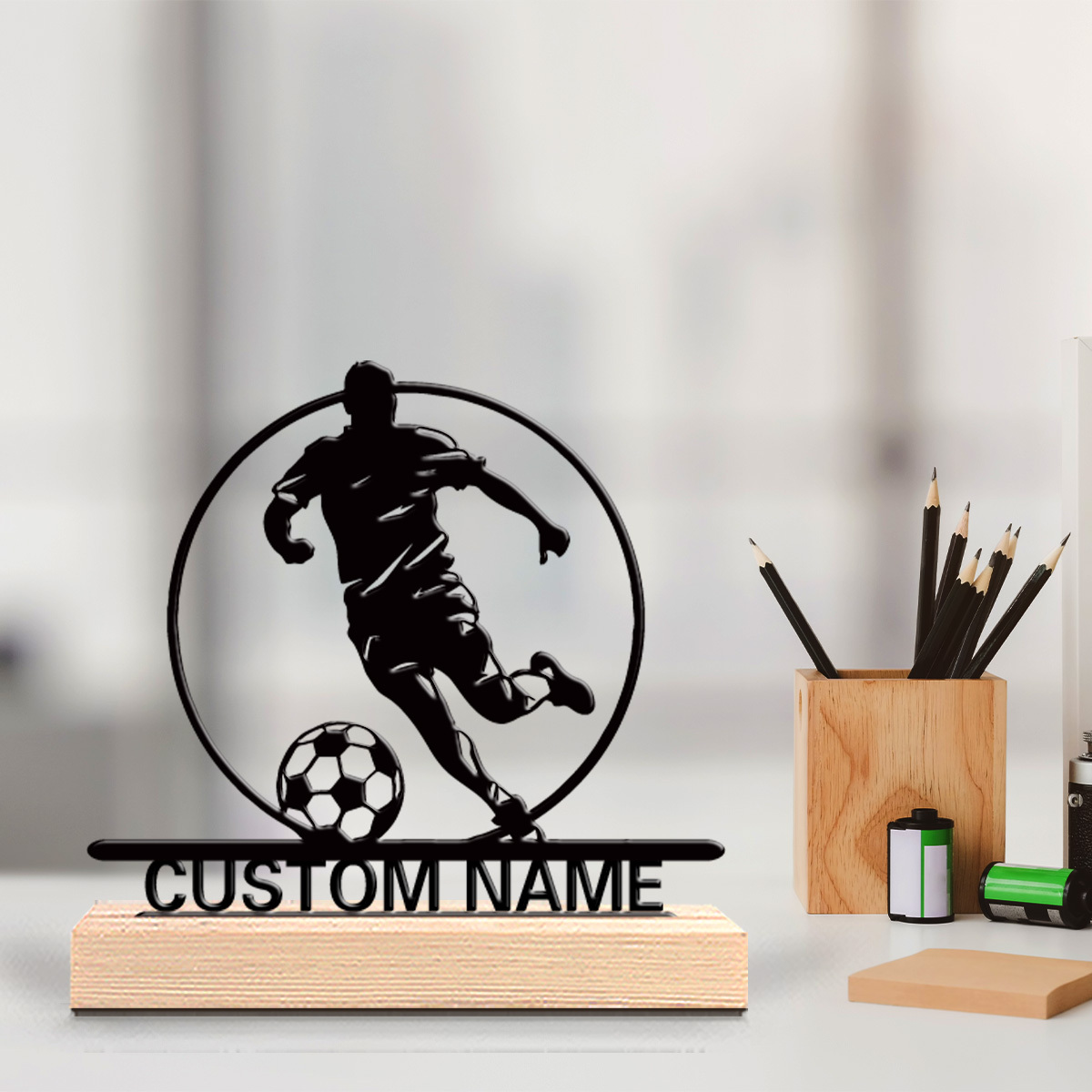 Office Furniture Installation - Estátua de Metal Personalizada de Jogador