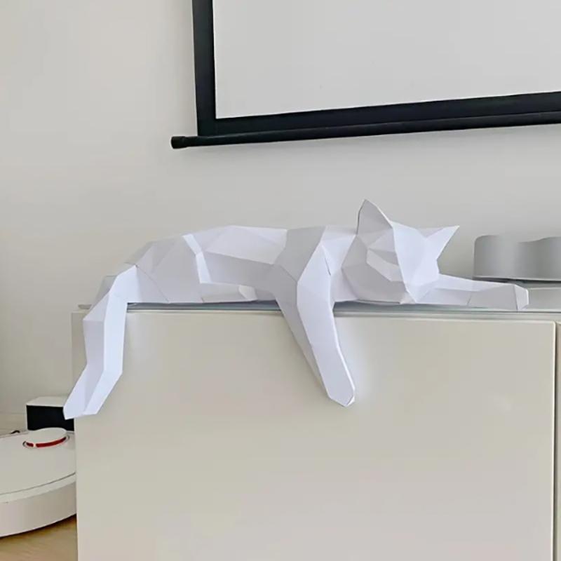 Estátua de gato branco e preto - Cubicle Shelf Organizer avaliação e preço