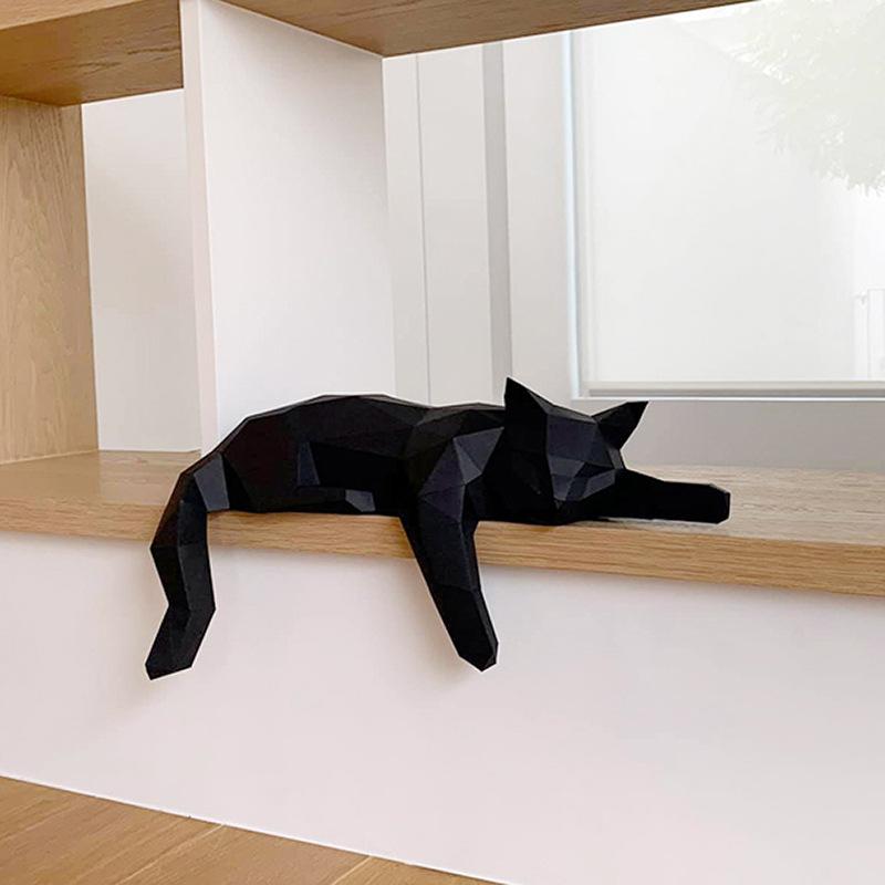 Estátua de gato branco e preto - Cubicle Shelf Organizer avaliação e preço