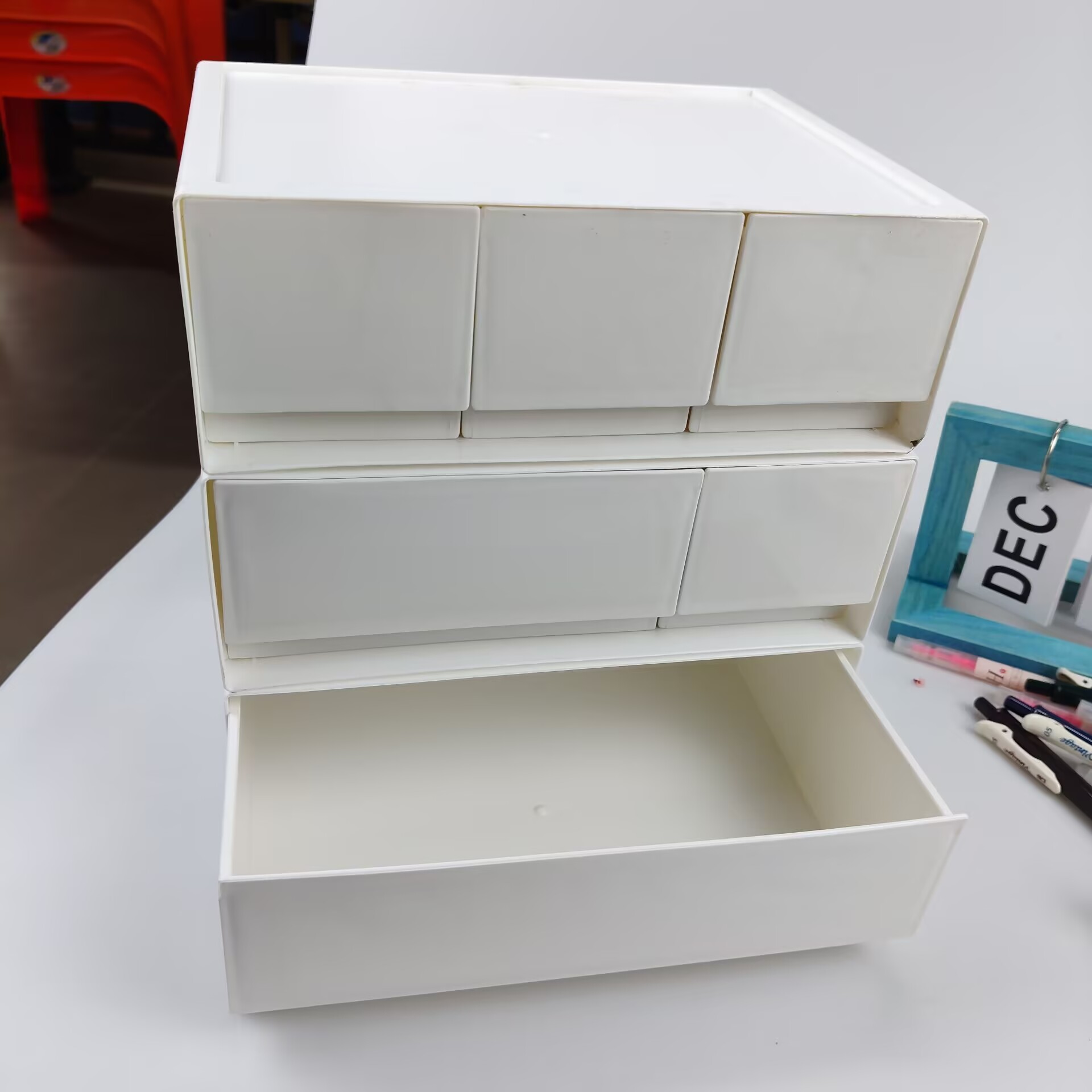 Caixa de armazenamento de mesa - Cubicle Shelf Organizer avaliação e preço